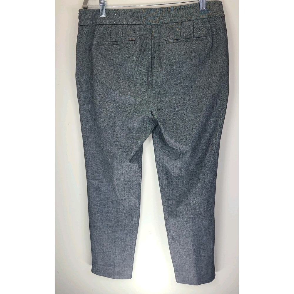 Talbots Chatham Ankle Pants 12P Gray Side Zip Career Slim Stretch - Picture 3 of 6